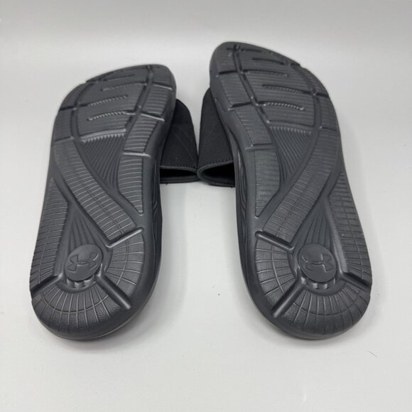 Under Armour Sandals Mens Size 10 Mercenary Casual Slip On Slide  Black